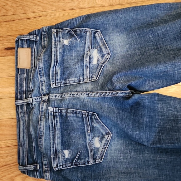 BKE Blue Distressed Payton Style Jeans Mid Rise Bootcut Size 30 X 31.5 Stretchy - Picture 9 of 15